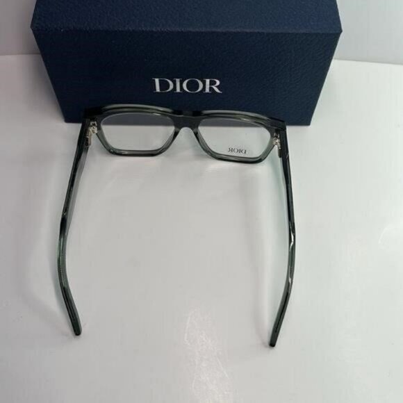New Dior CD Diamond S6I Optical Glasses transparent Green Fast Ship! - Picture 3 of 13